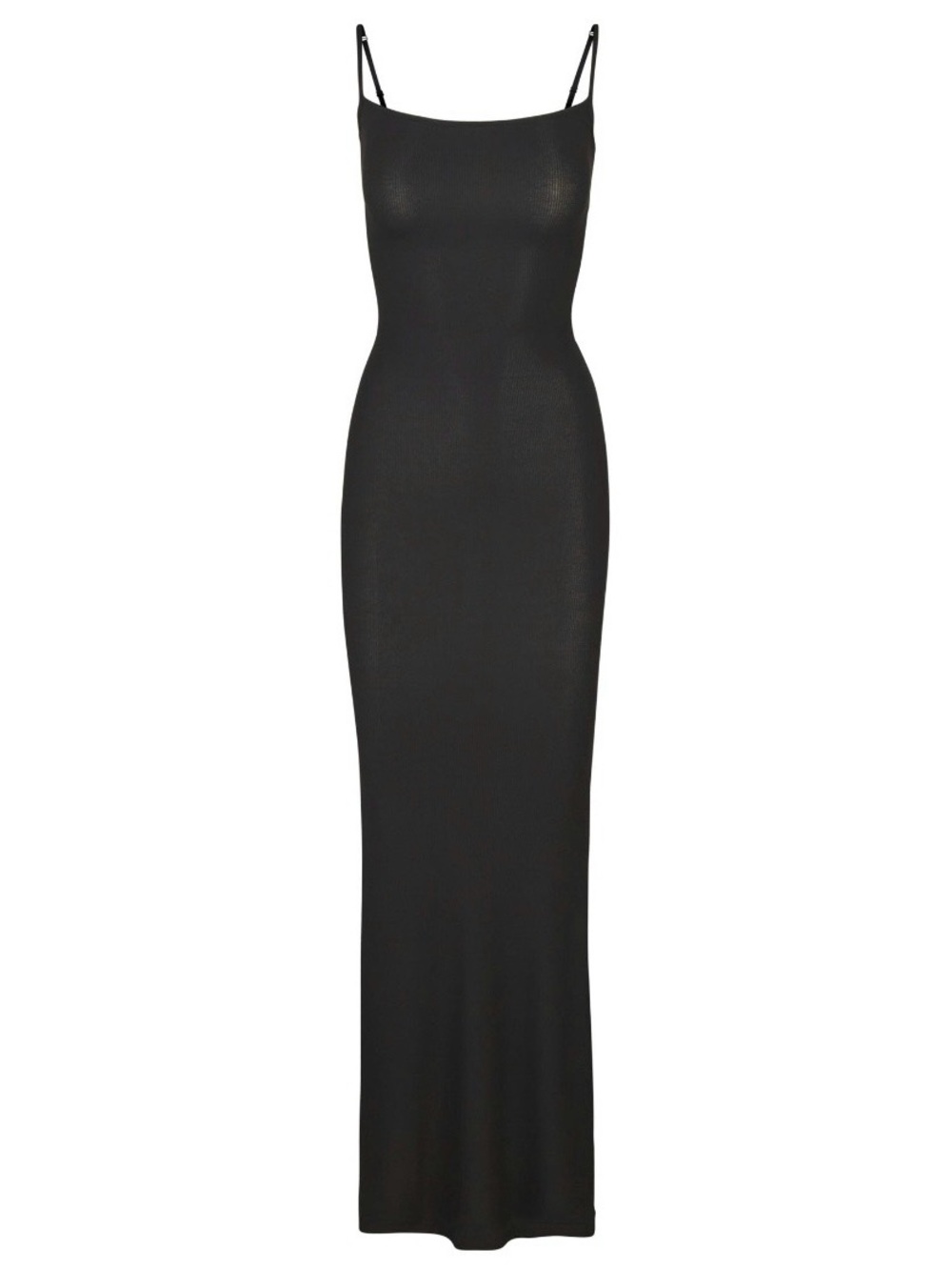 SKIMS Soft Lounge Onyx Long Slip Dress